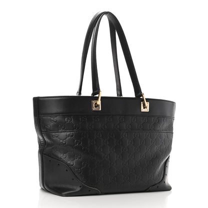 Gucci Guccissima Large Punch Tote Black 3 of 11