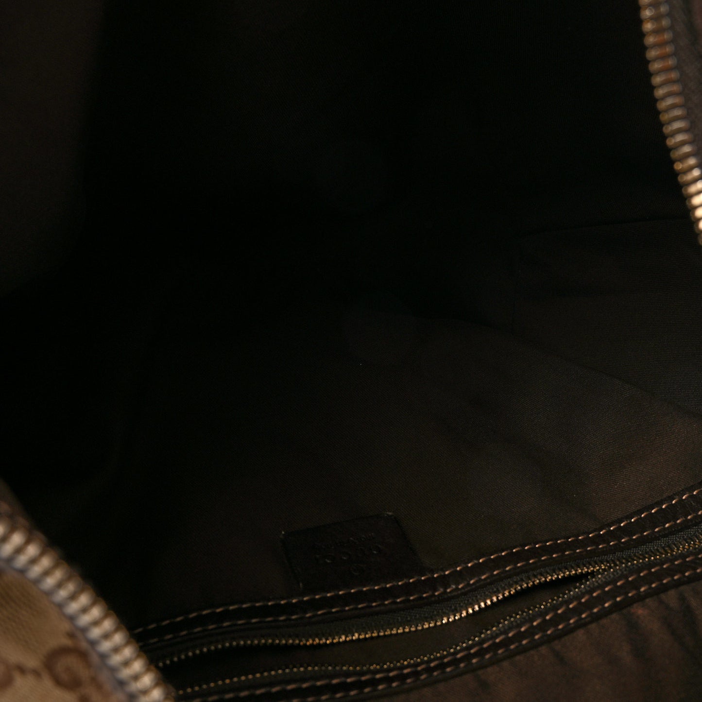 Monogram Large Biba Studded Hobo Dark Brown