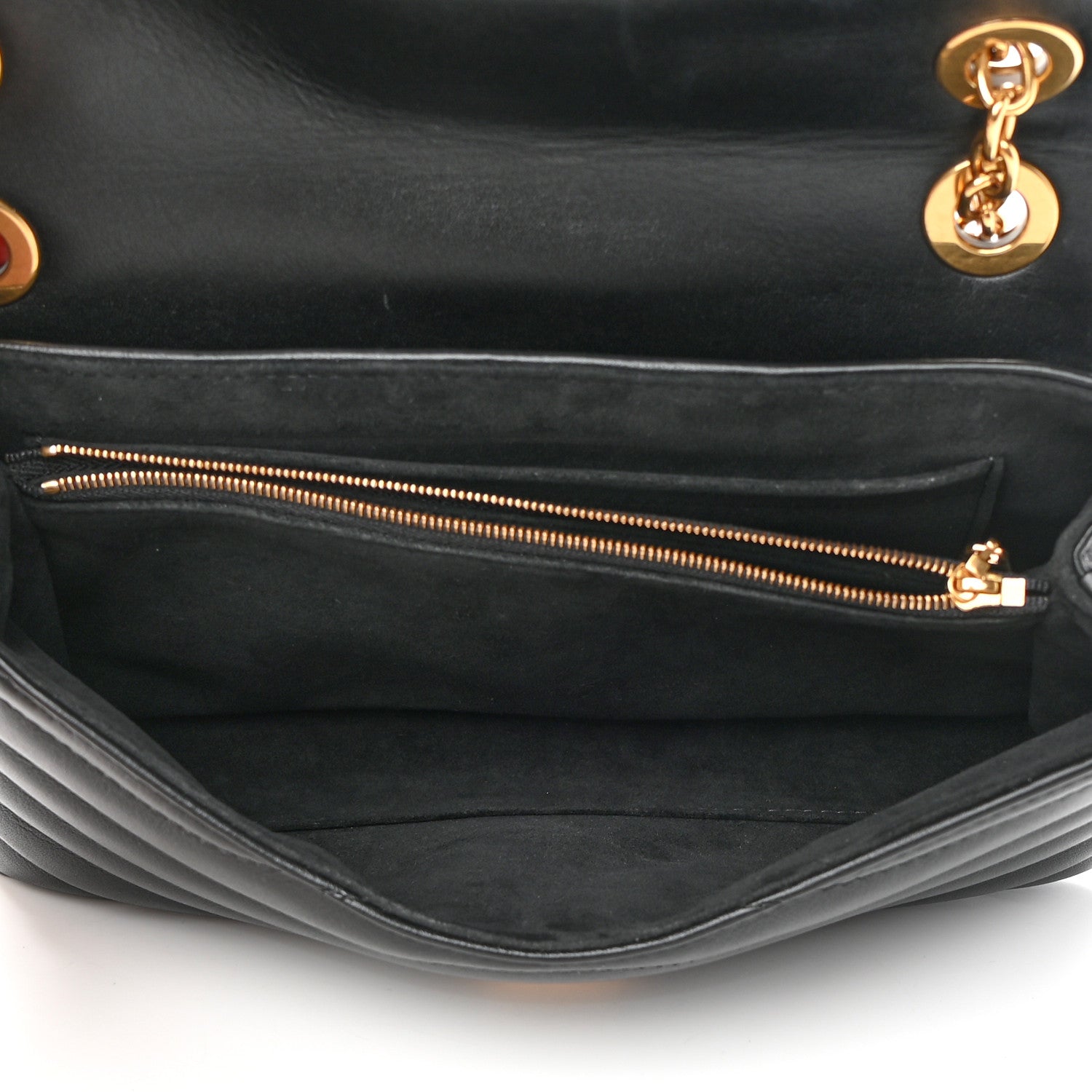 Louis Vuitton Calfskin LV New Wave Chain Bag Black 4 of 13