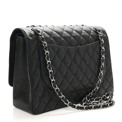 Chanel Caviar Quilted Maxi Double Flap Black 2 of 11