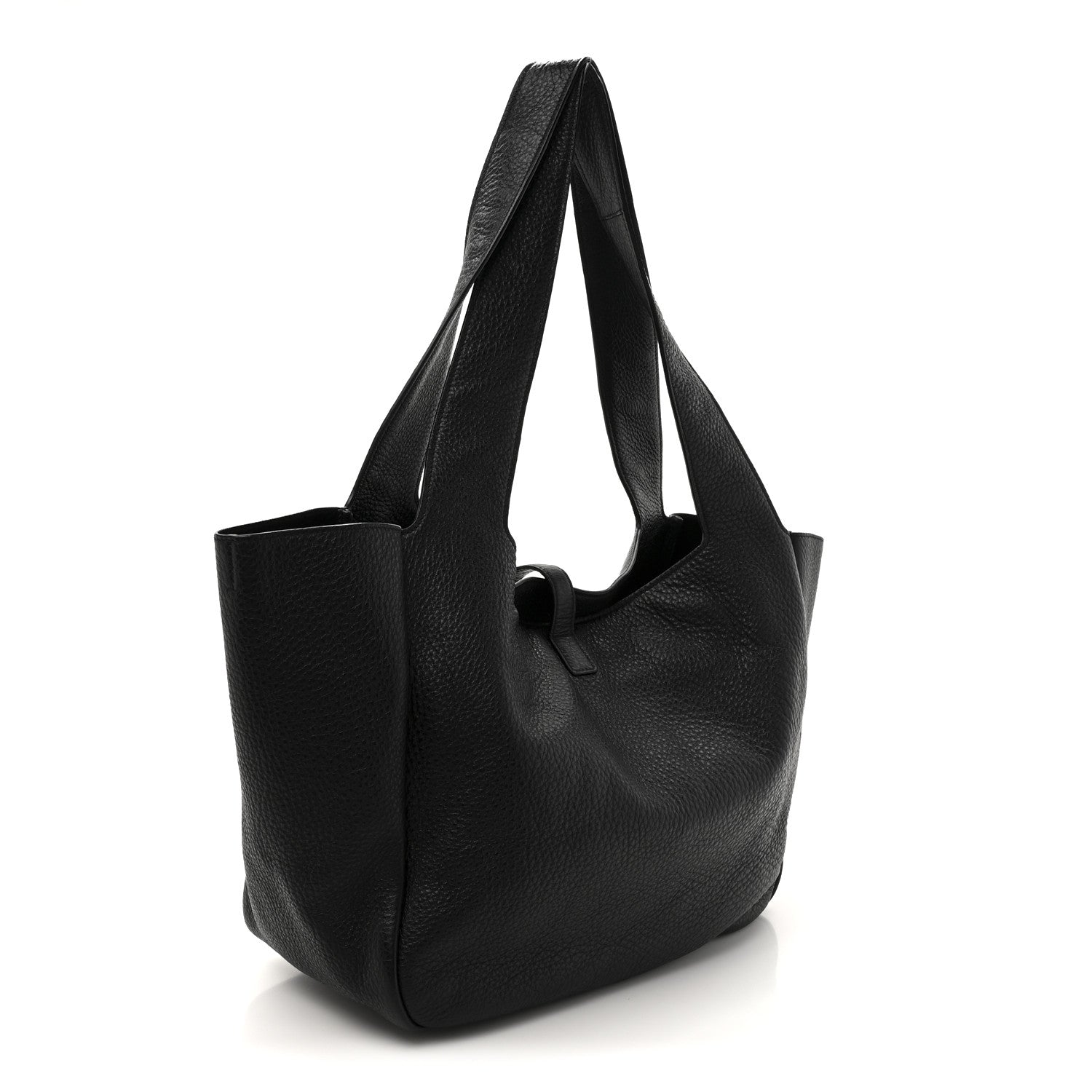Saint Laurent Grained Deerskin Bea Tote Black 3 of 11