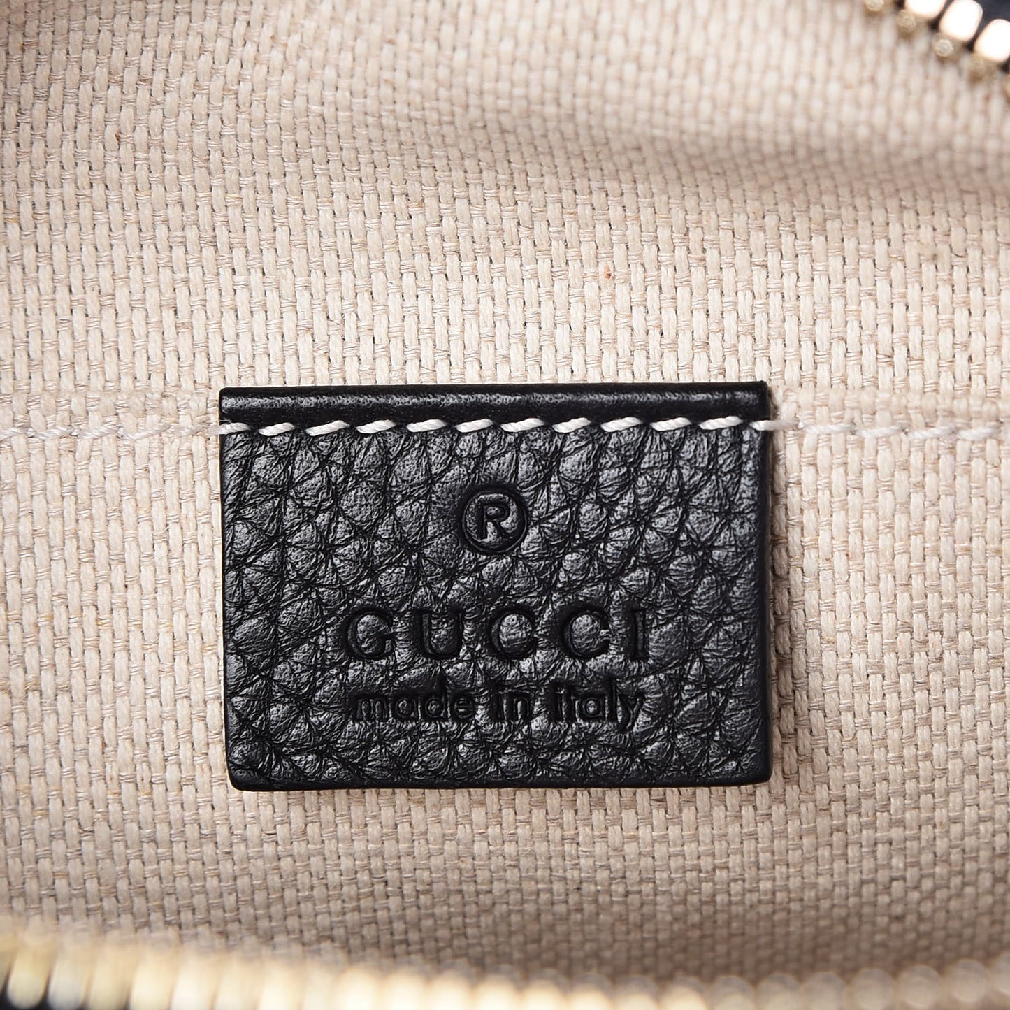Pebbled Calfskin Small Soho Disco Bag Black