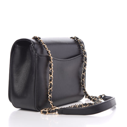 Chanel Lambskin CC Mania Flap Bag Black 3 of 9