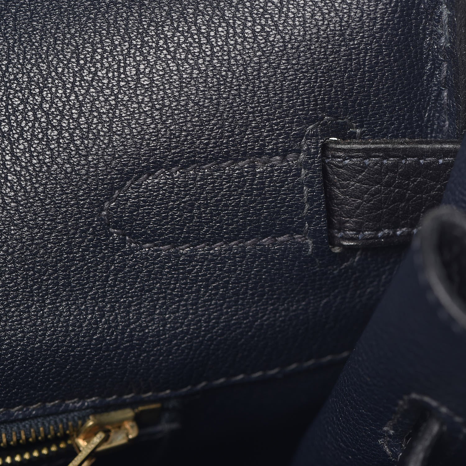 Hermes Taurillon Clemence Birkin 35 Bleu Indigo 13 of 36