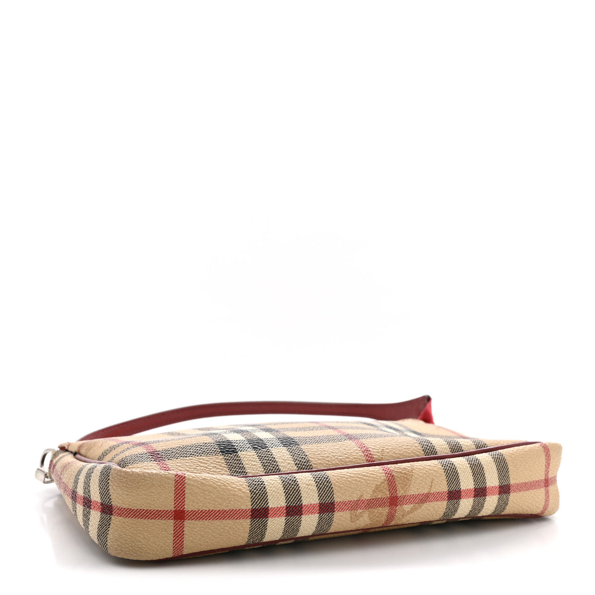 Burberry Haymarket Check Pochette Military Red 4 of 15