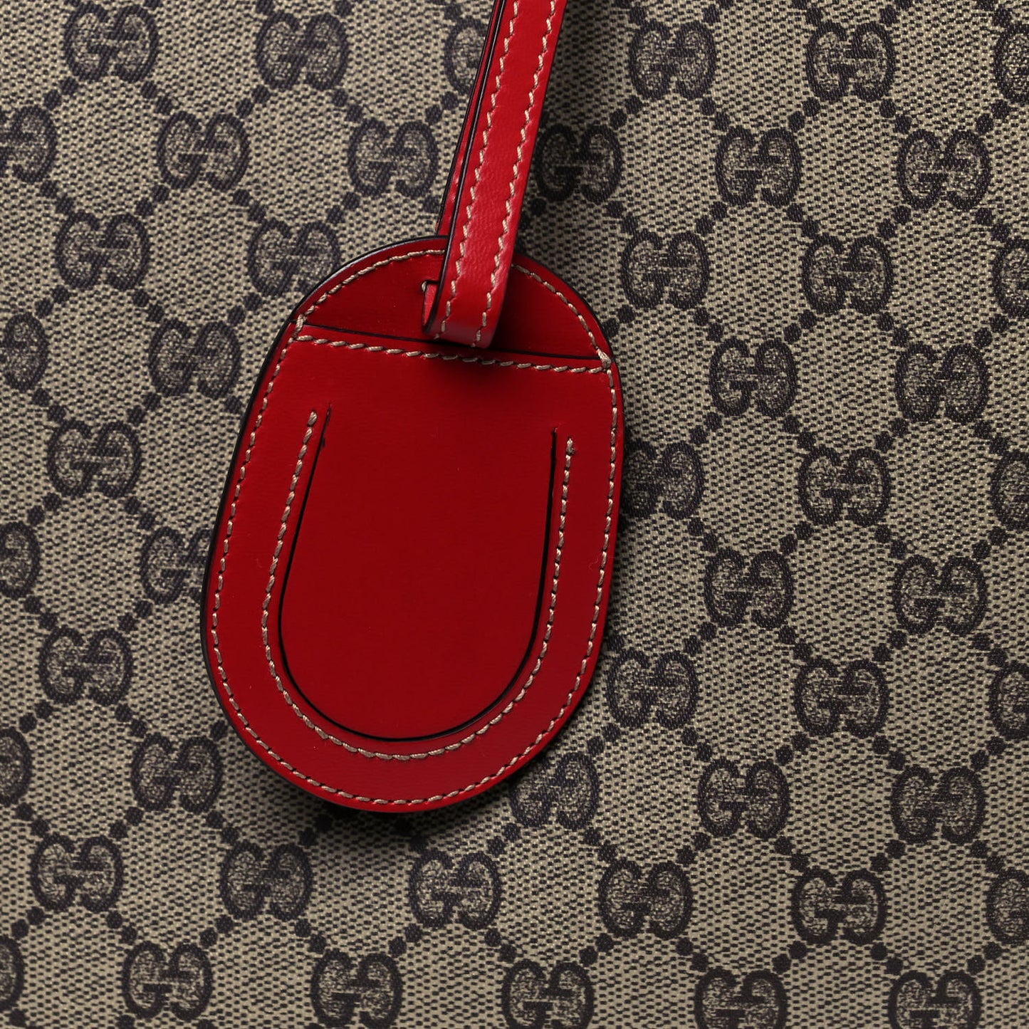 GG Supreme Medium Reversible Tote Beige Red