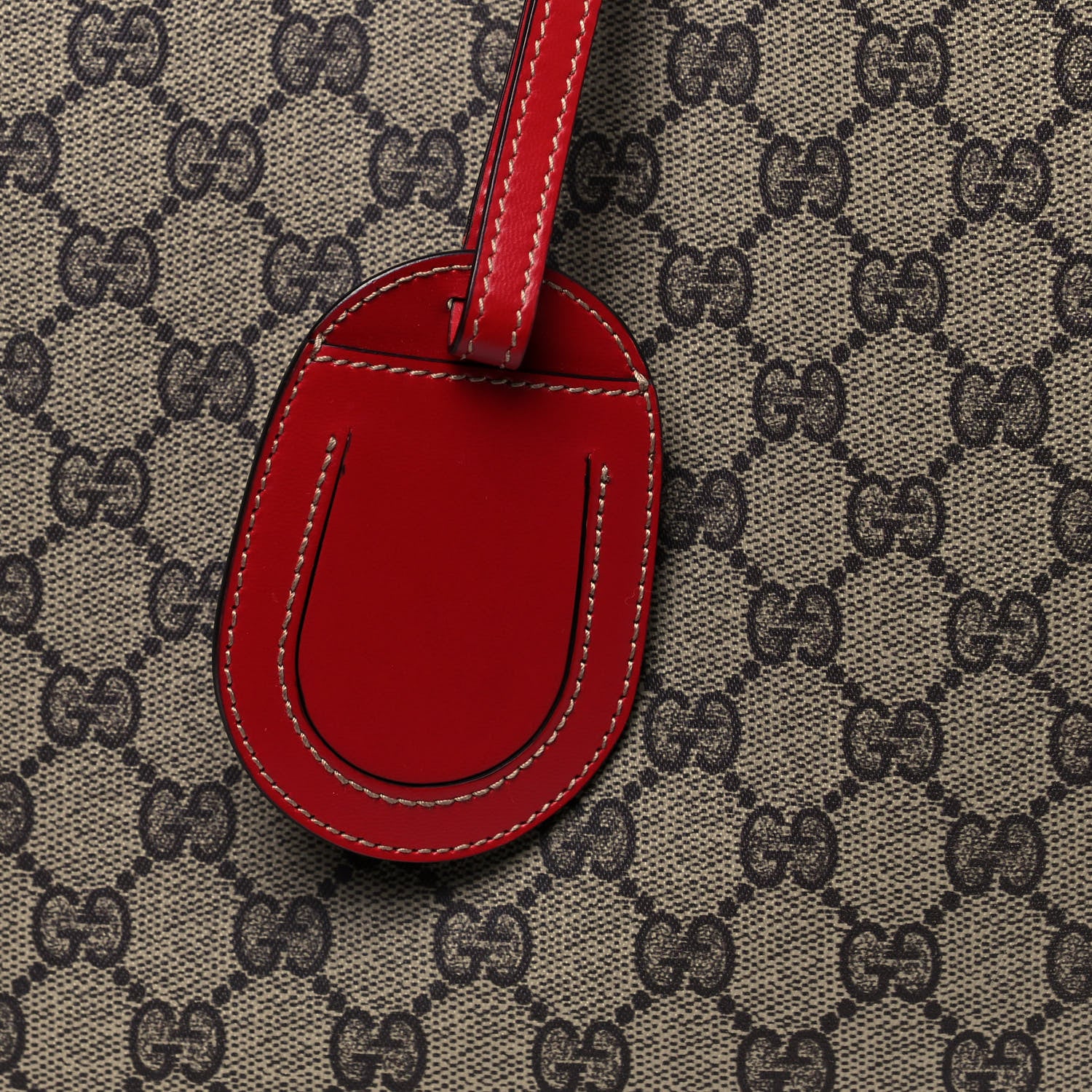Gucci GG Supreme Medium Reversible Tote Beige Red 6 of 19