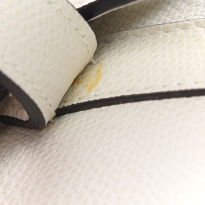 Christian Dior Grained Calfskin Mini Saddle Bag White 9 of 12