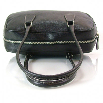 Prada Leather Bowler Tote Black 4 of 12