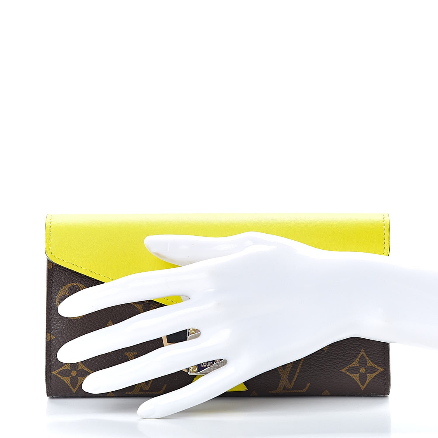 Louis Vuitton Monogram Tribal Mask Sarah Wallet Yellow 2 of 7