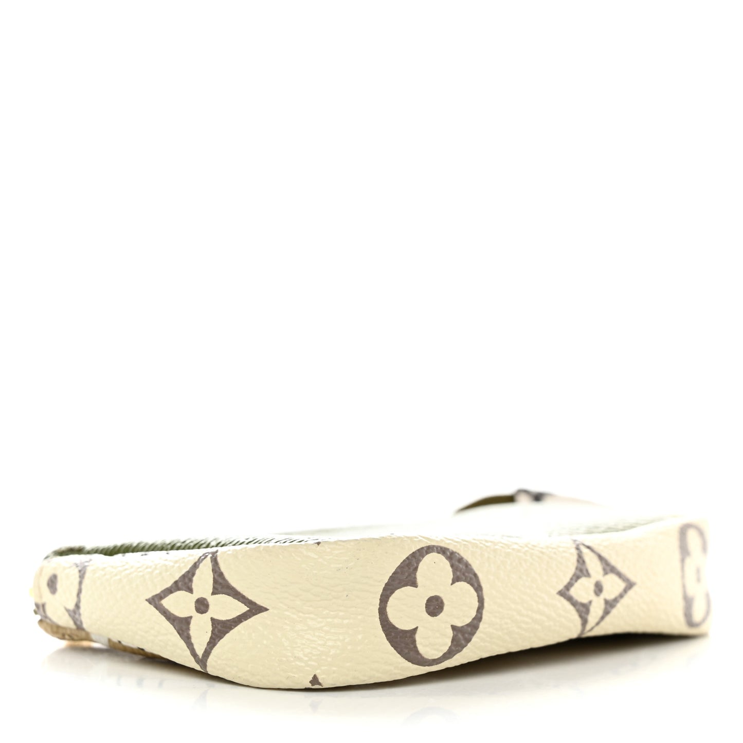 Monogram Giant Micro Pochette Accessories Kaki White