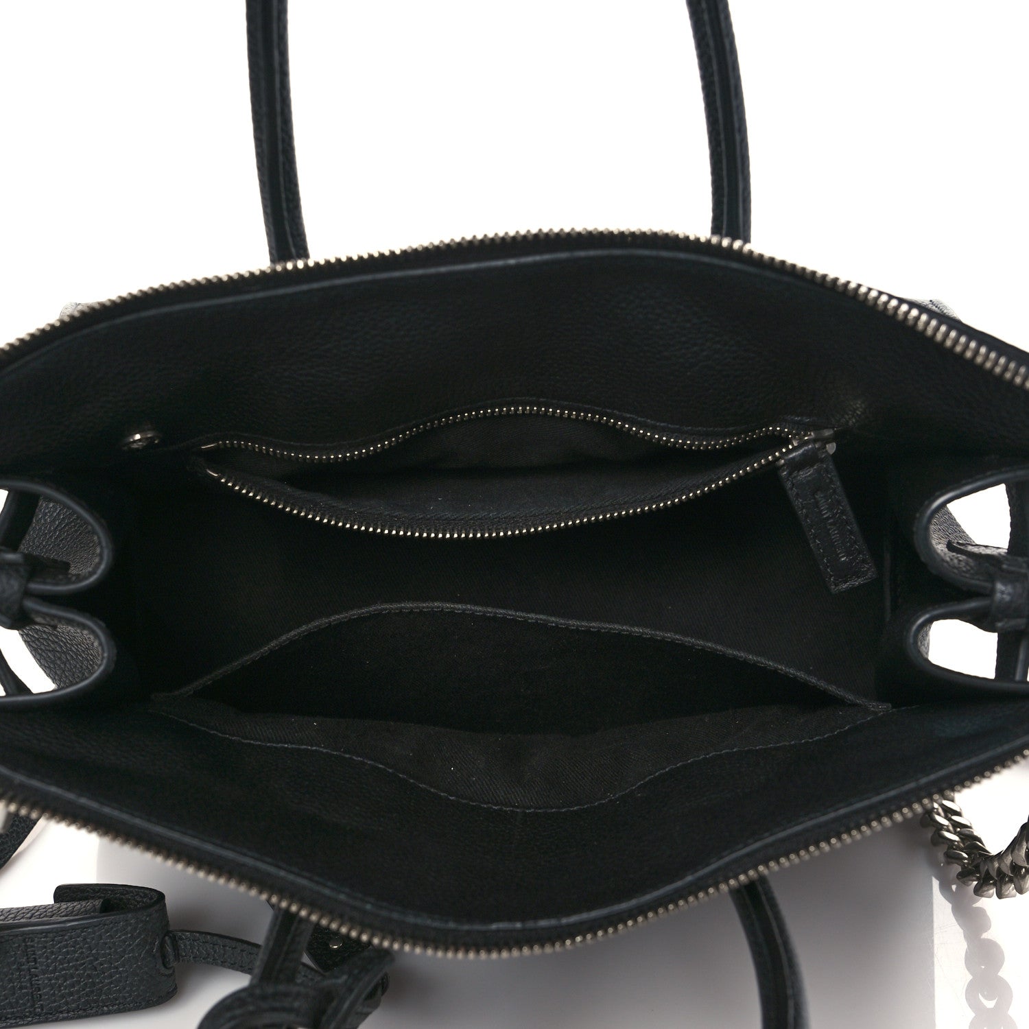 Saint Laurent Grained Calfskin Small Supple Sac De Jour Duffle Black 5 of 9