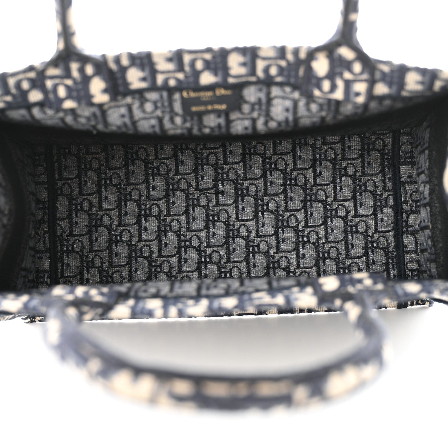 Christian Dior Oblique Medium Book Tote Blue Multicolor 5 of 11