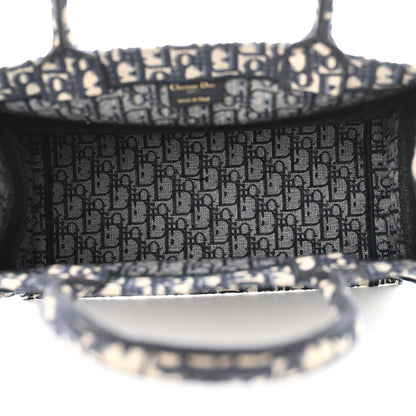 Christian Dior Oblique Medium Book Tote Blue Multicolor 5 of 11