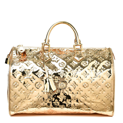 Louis Vuitton Monogram Miroir Speedy 35 Gold 1 of 8