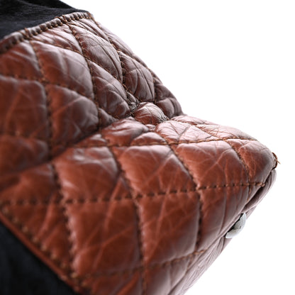 Chanel Aged Calfskin Pony Hair Quilted Miss Pony Drawstring Tote Brown 11 of 13