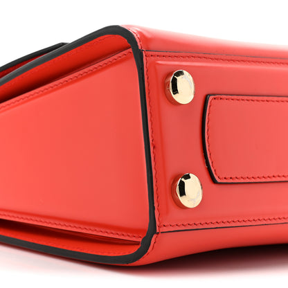 Salvatore Ferragamo SALVATORE FERRAGAMO Calfskin Gancini Mini Boxyz Red 9 of 15