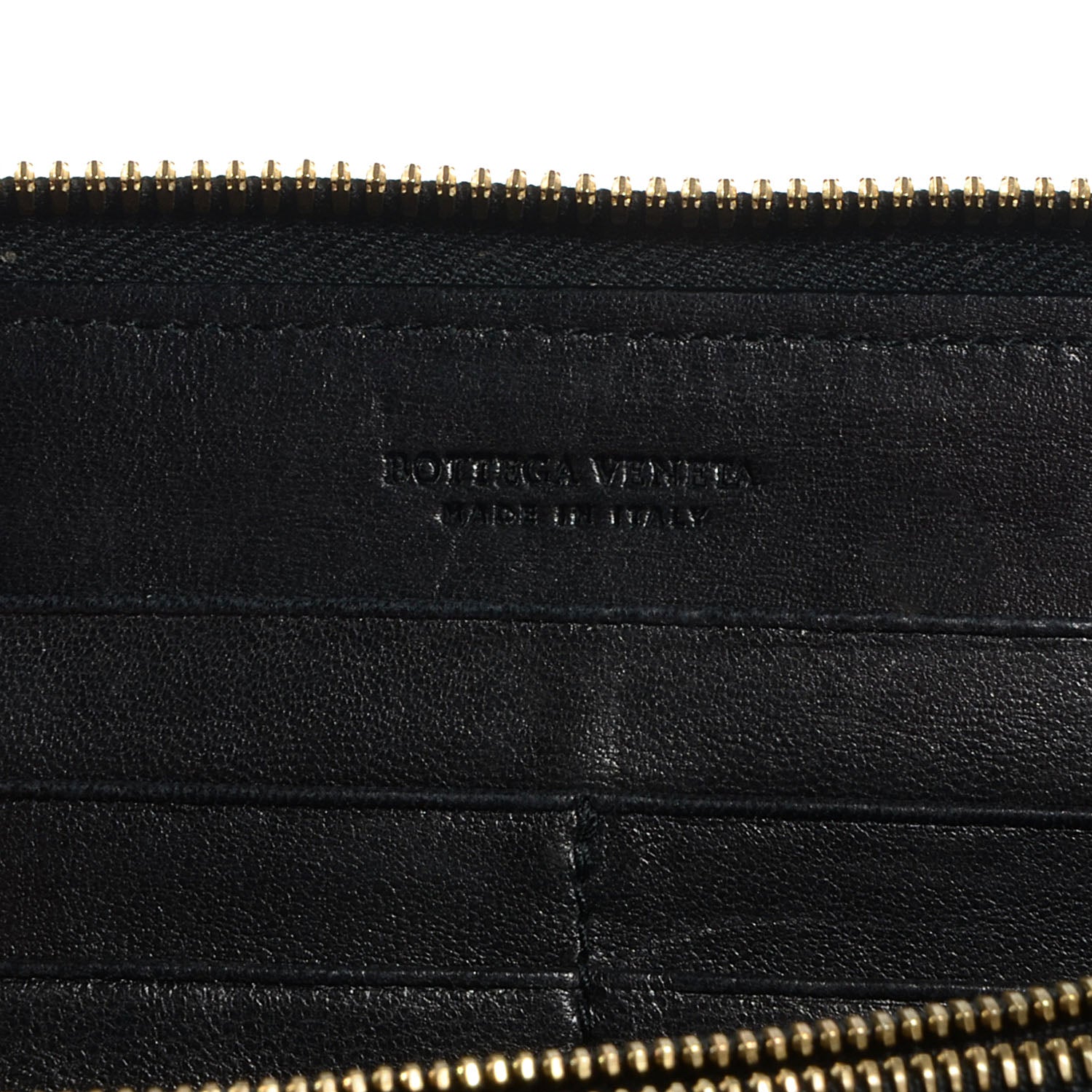 Bottega Veneta Nappa Intrecciato Zip Around Wallet Black 6 of 8