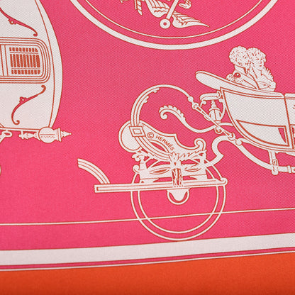 Hermes Silk Ex Libris Pocket Square Scarf 3 of 4