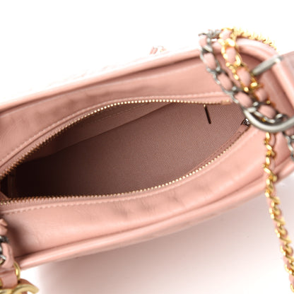 Chanel Aged Calfskin Quilted Small Gabrielle Hobo Pink 5 of 10