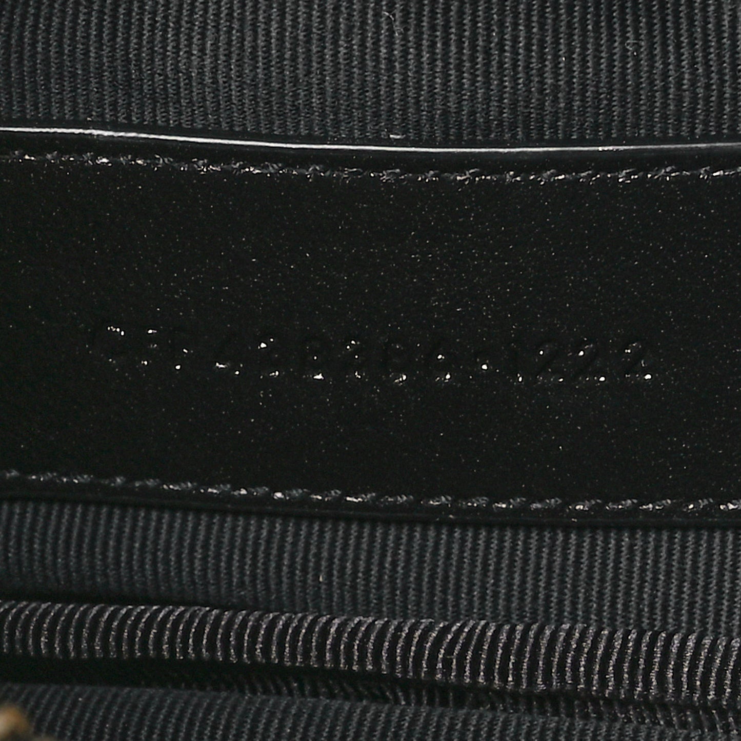 Calfskin Matelasse Monogram Key Pouch Black