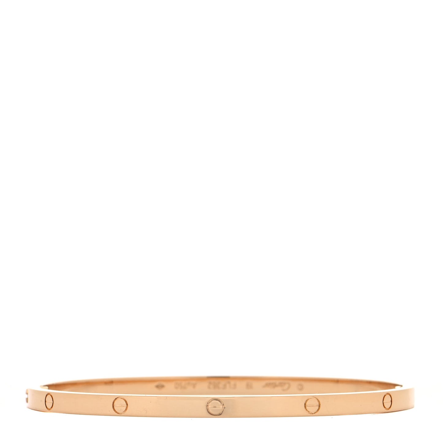 18K Yellow Gold Small LOVE Bracelet 19