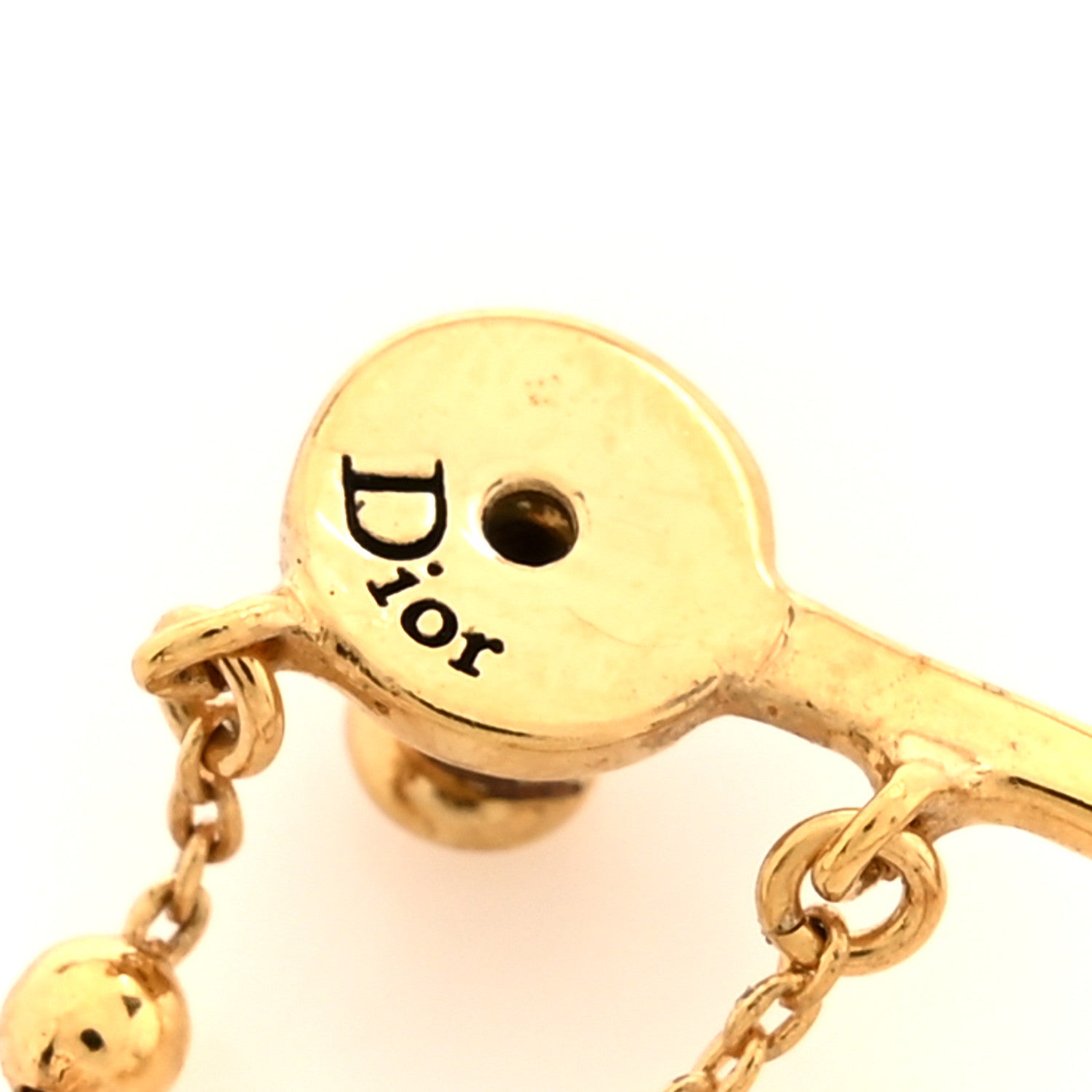Christian Dior Pearl Perles De Desir Ear Cuff Gold White 4 of 5