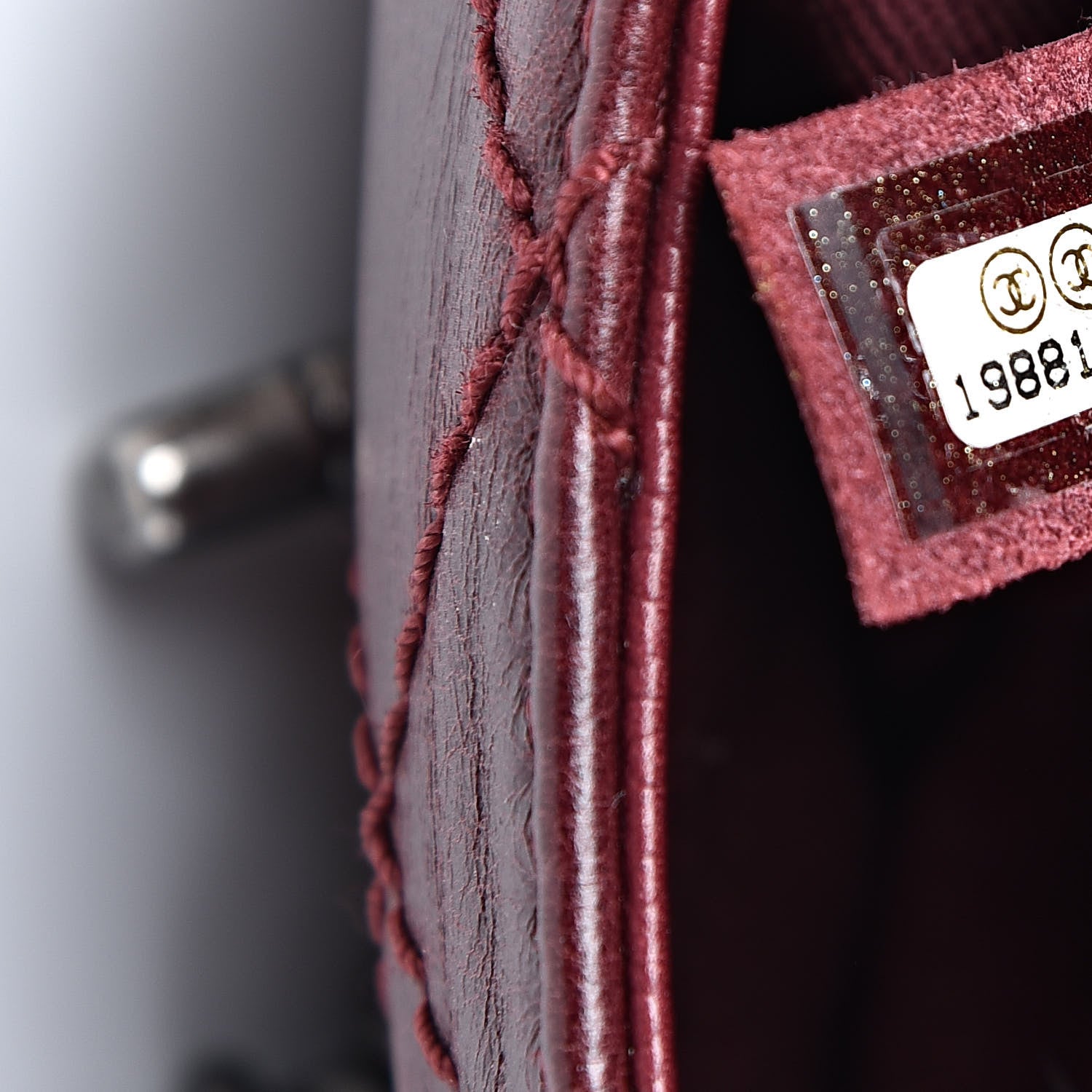 Chanel Caviar Aged Calfskin Mini Bubble Graphic Messenger Bag Dark Red 7 of 11