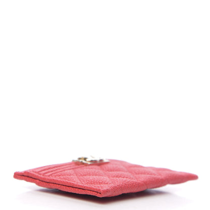 Chanel Caviar Quilted Boy Card Holder Red 3 of 8