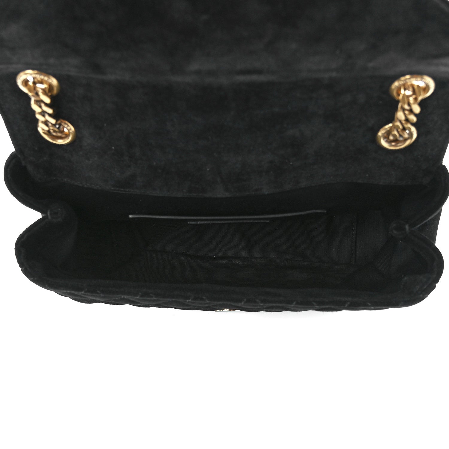 Saint Laurent Suede Tri-Quilt Monogram Medium College Bag Black 4 of 10