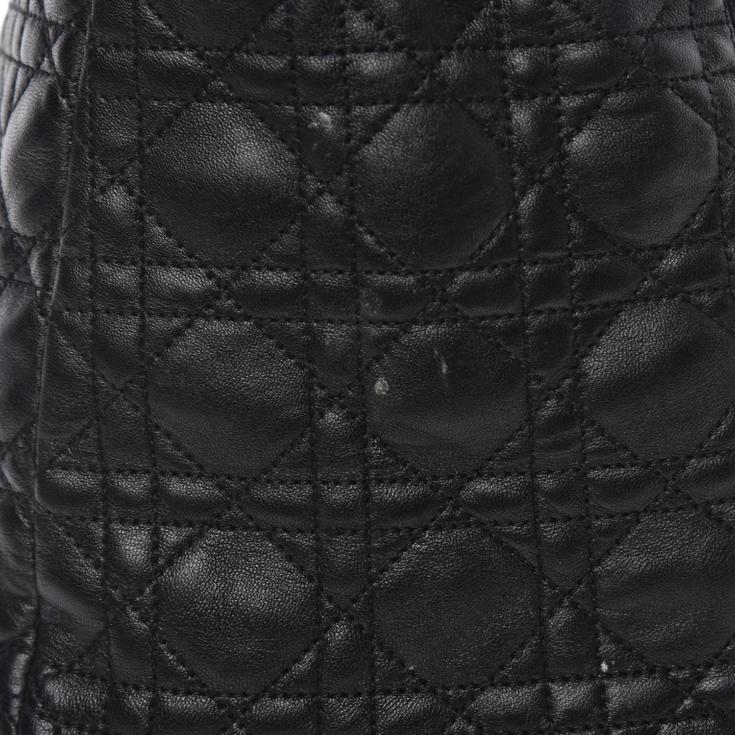 Christian Dior Lambskin Cannage Large Soft Lady Dior Shopping Tote Black 9 of 11