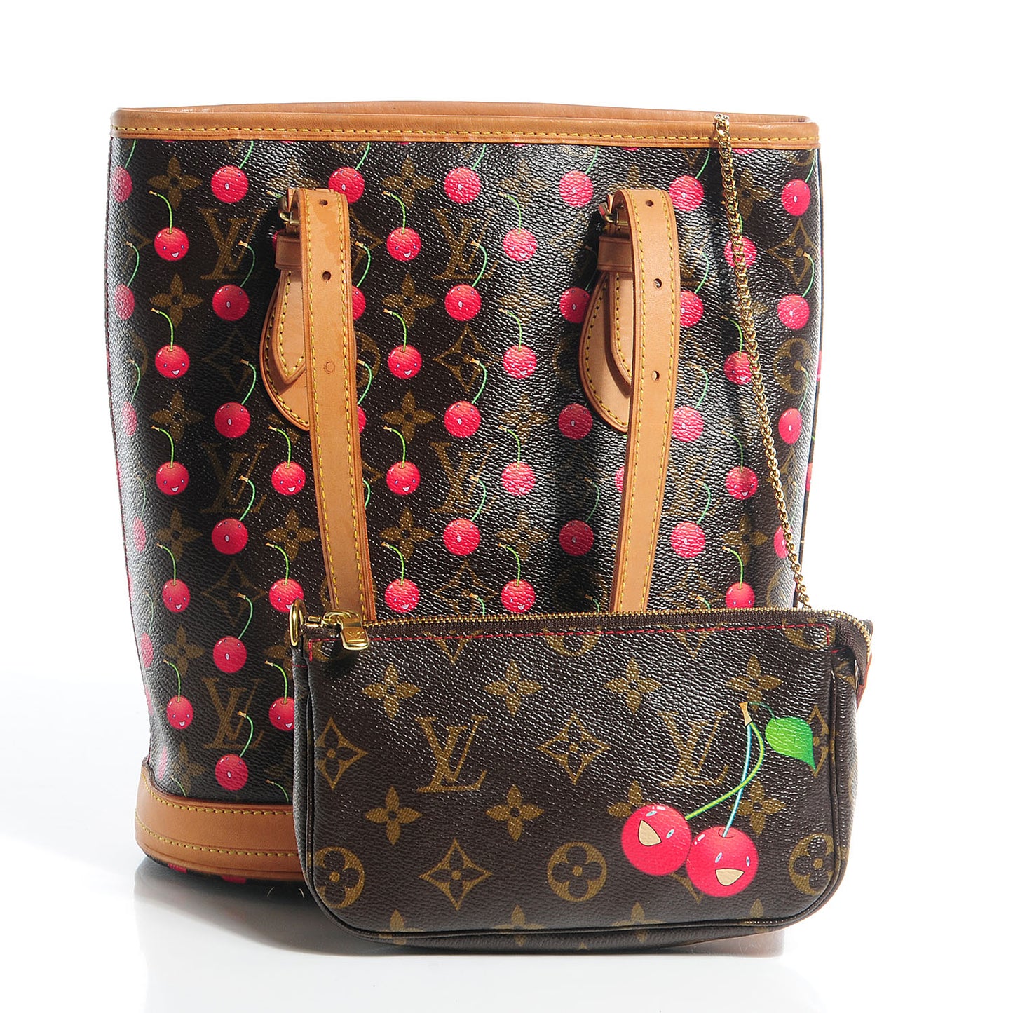Monogram Cerises Bucket Bag