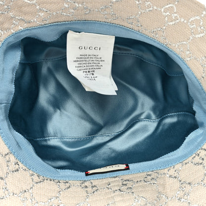 Gucci Canvas Lame GG Monogram Bucket Hat M Silver 7 of 8