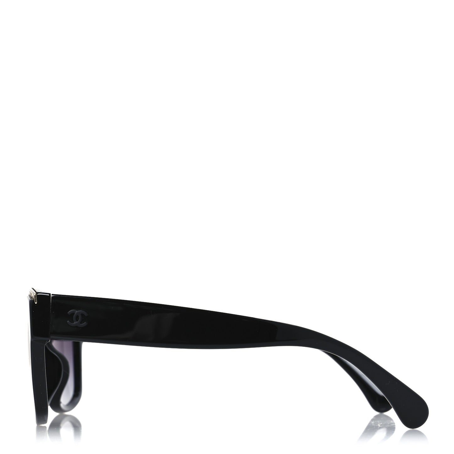 Acetate Square Sunglasses 71505-A Black Grey