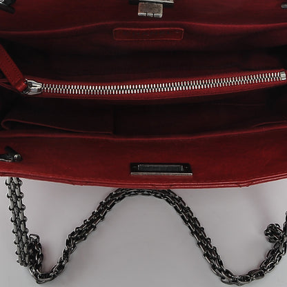 Chanel Aged Calfskin Reissue 2.55 Tote Red 5 of 7