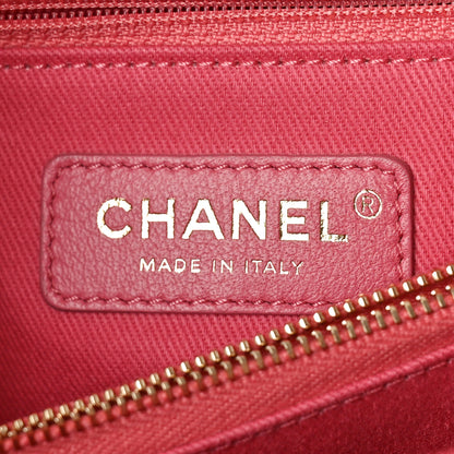Chanel Caviar Lizard Embossed Quilted Small Coco Handle Flap Pink 6 of 10