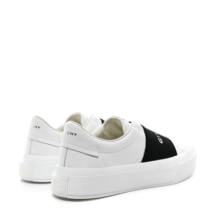 Givenchy Calfskin Band Logo Womens City Sport Sneakers 38 White Black 4 of 10