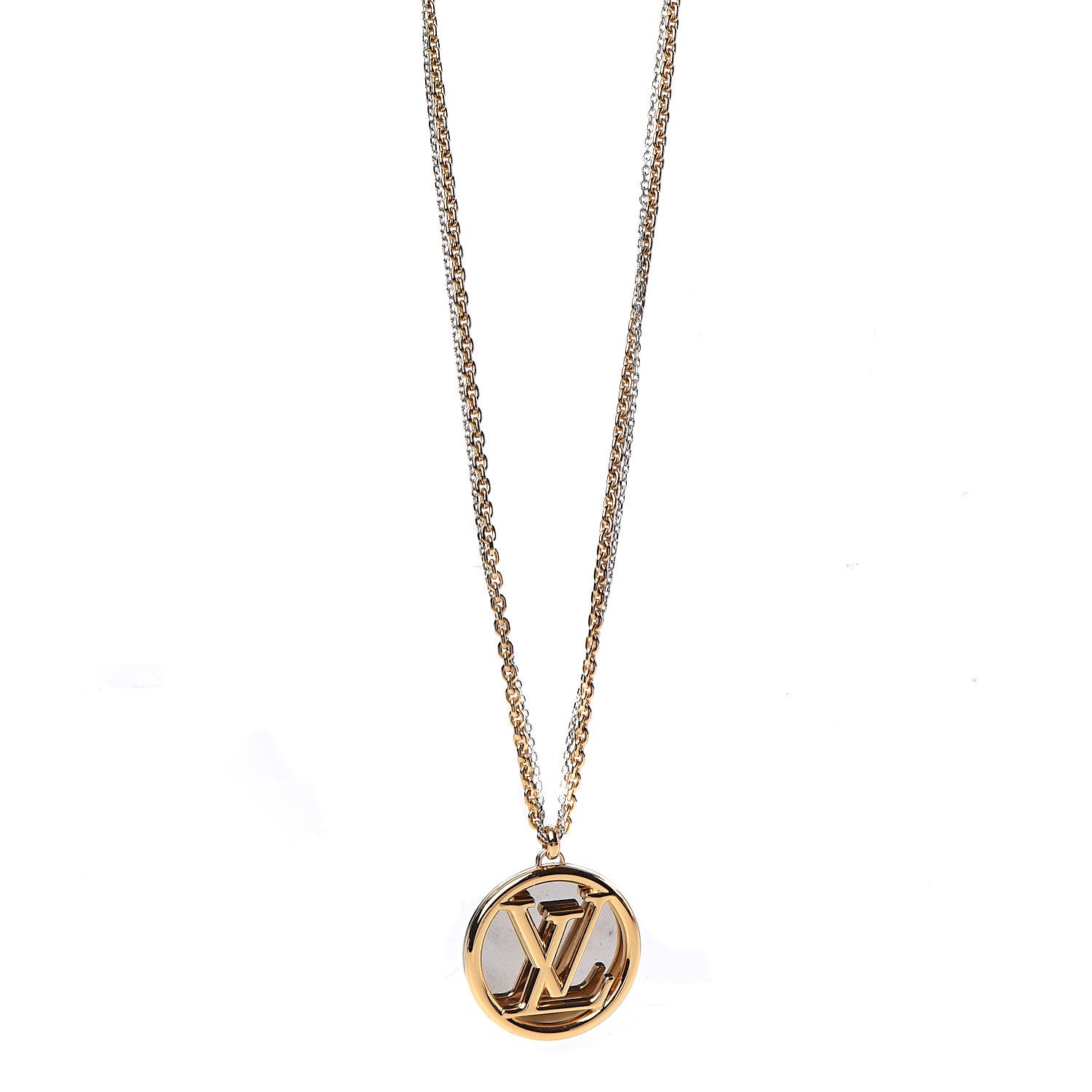 Louis Vuitton Louise Long Necklace Gold 1 of 8
