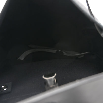 Hermes Toile Militaire Vache Hunter Laque Herbag a Dos Zip Retourne Backpack Black 6 of 11