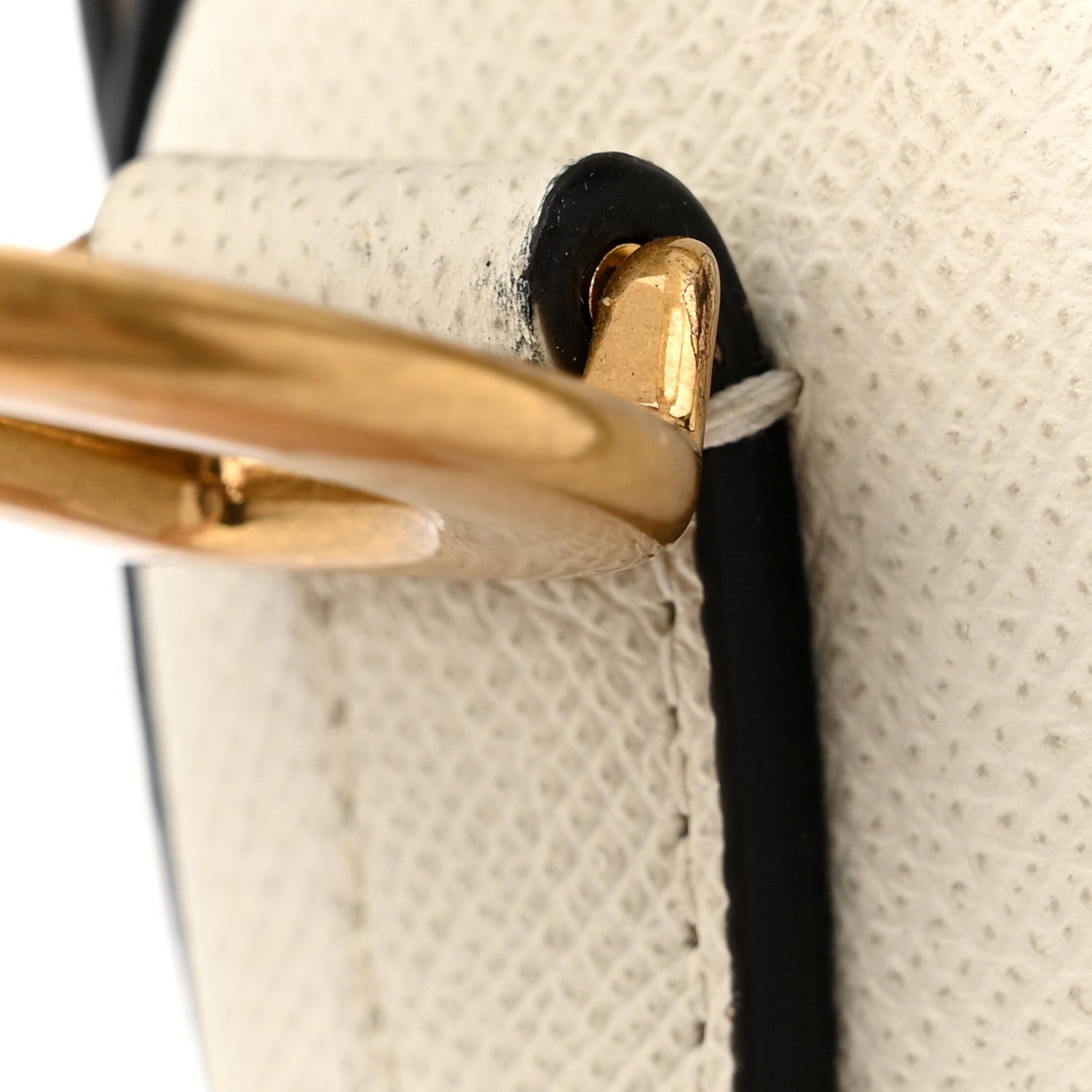 Christian Dior Grained Calfskin Saddle Bag White 11 of 15