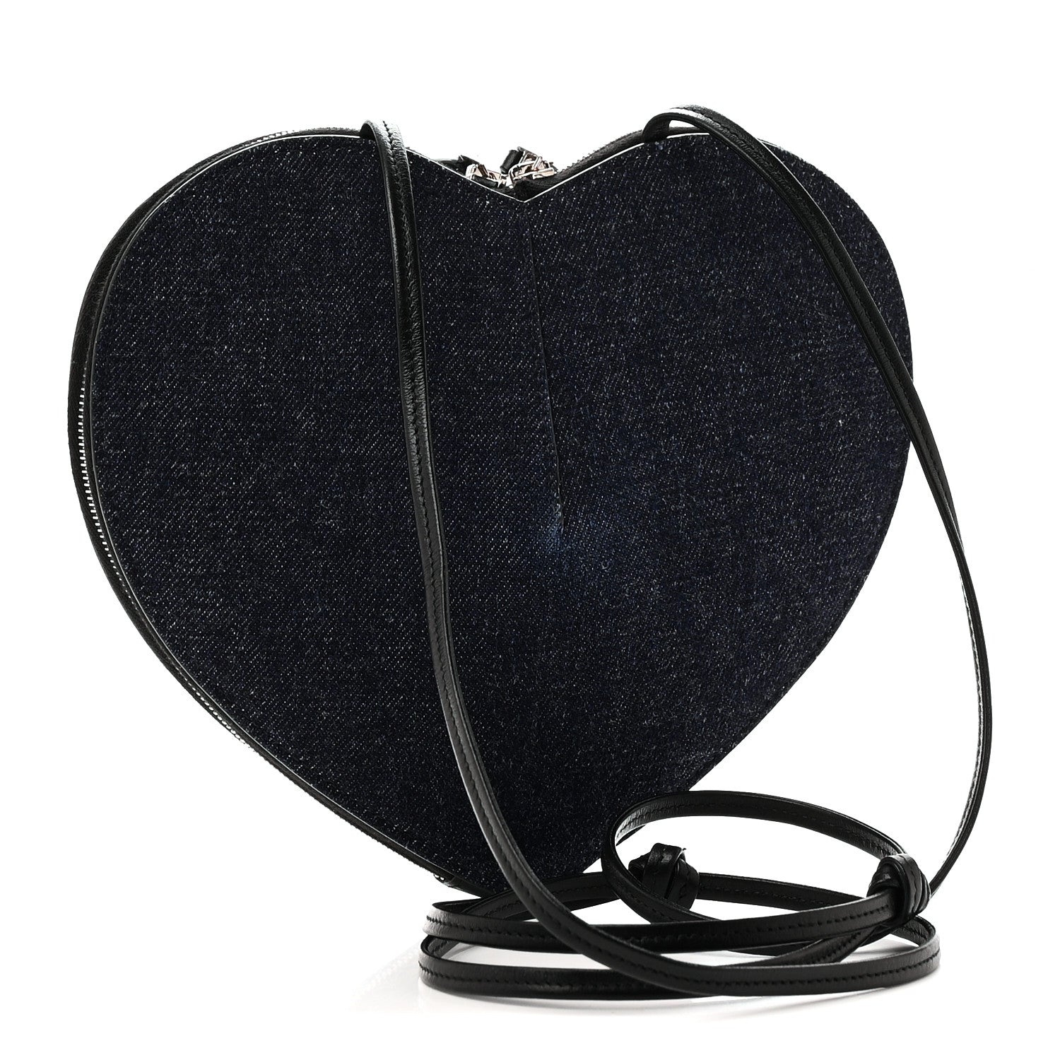 Alaia Denim Le Coeur Bag Blue 3 of 9
