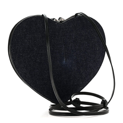 Alaia Denim Le Coeur Bag Blue 3 of 9