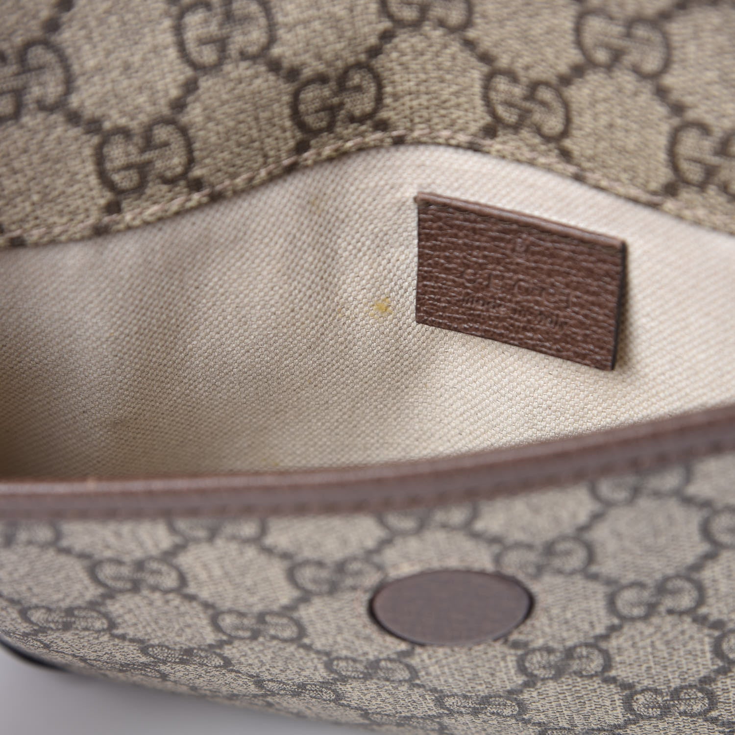 Gucci GG Supreme Monogram Neo Vintage Web Belt Bag Brown 8 of 12