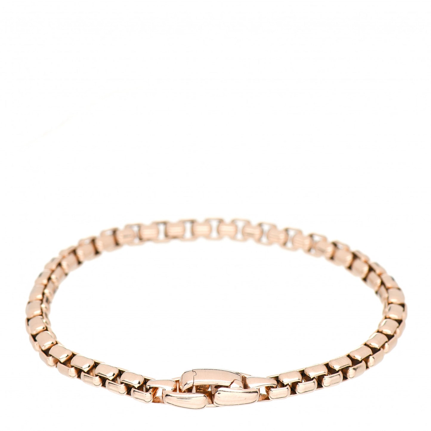 18K Rose Gold 5mm Box Chain Bracelet