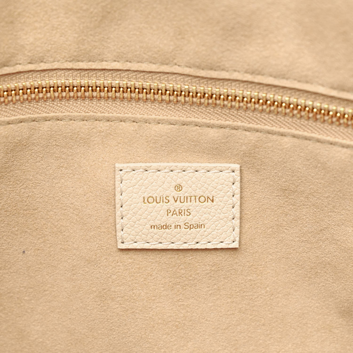 Louis Vuitton Empreinte Monogram Spring In The City Neverfull MM Kaki Beige Cream 6 of 9
