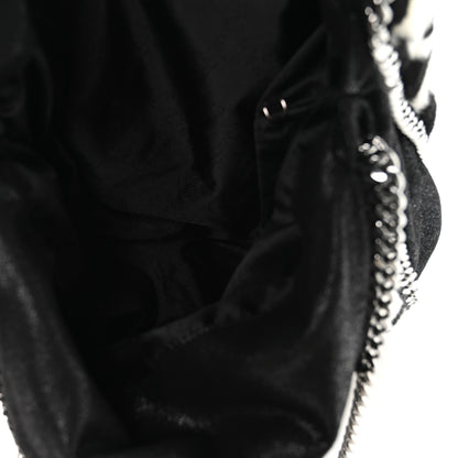 Stella McCartney Eco Fur Houndstooth Big Falabella  Tote Black White 6 of 11