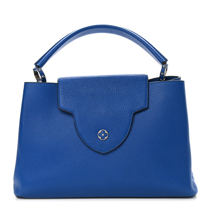 Louis Vuitton Taurillon Capucines MM Royal Blue 1 of 12