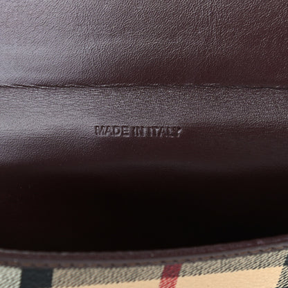Burberry Haymarket Wallet Chocolate 5 of 6