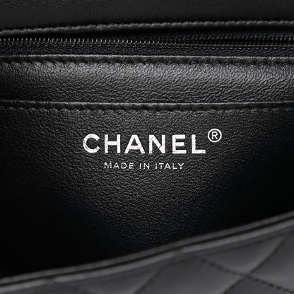 Chanel Lambskin Quilted Mini Rectangular Flap Black 6 of 11