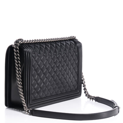 Chanel Lambskin Quilted Large Boy Flap Black 3 of 8